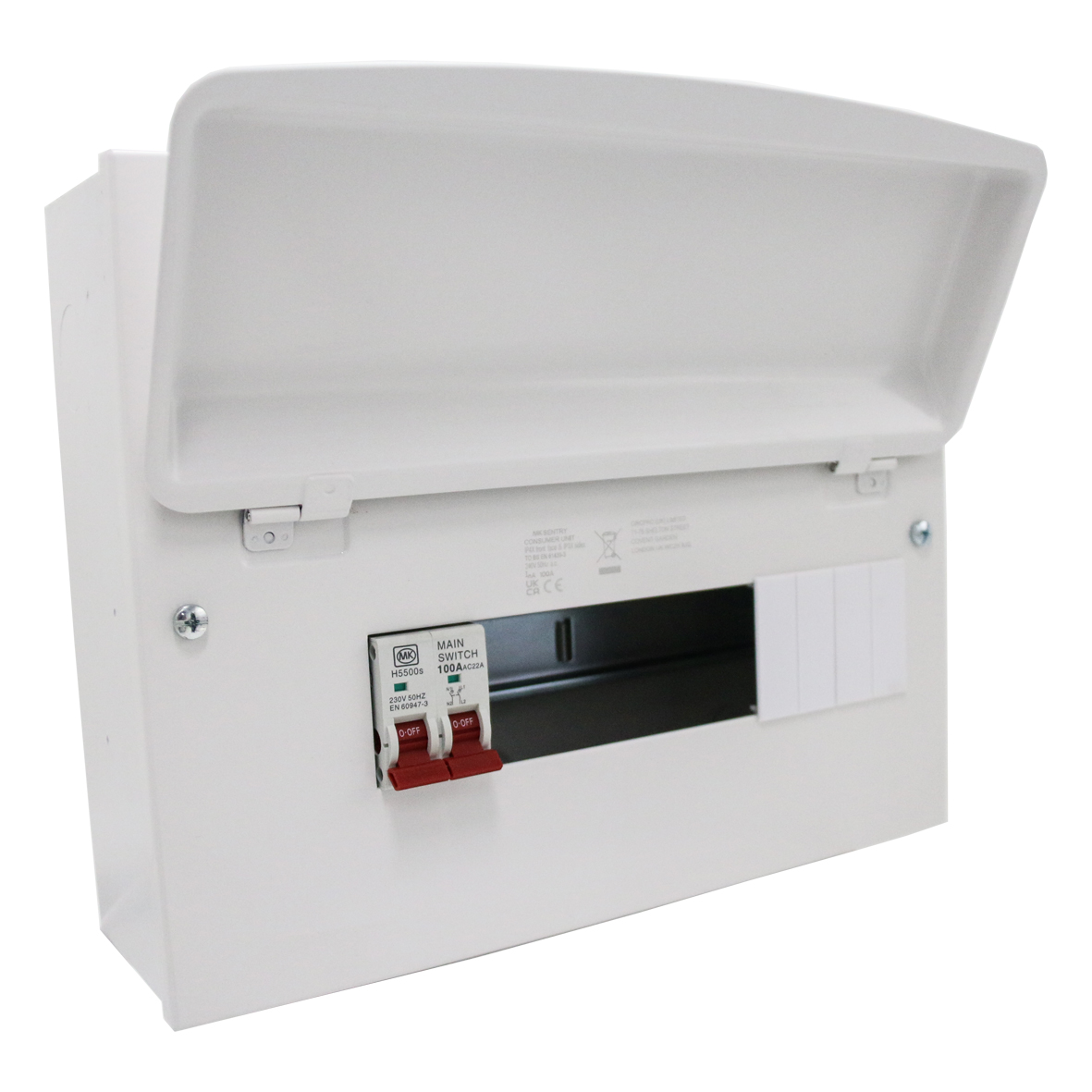 12 Way 100A Metal Consumer Unit | MK CIRCUITPROTECTION