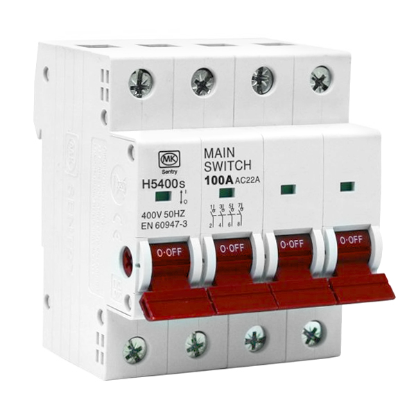 100A 4 Pole Isolator Switch Disconnector