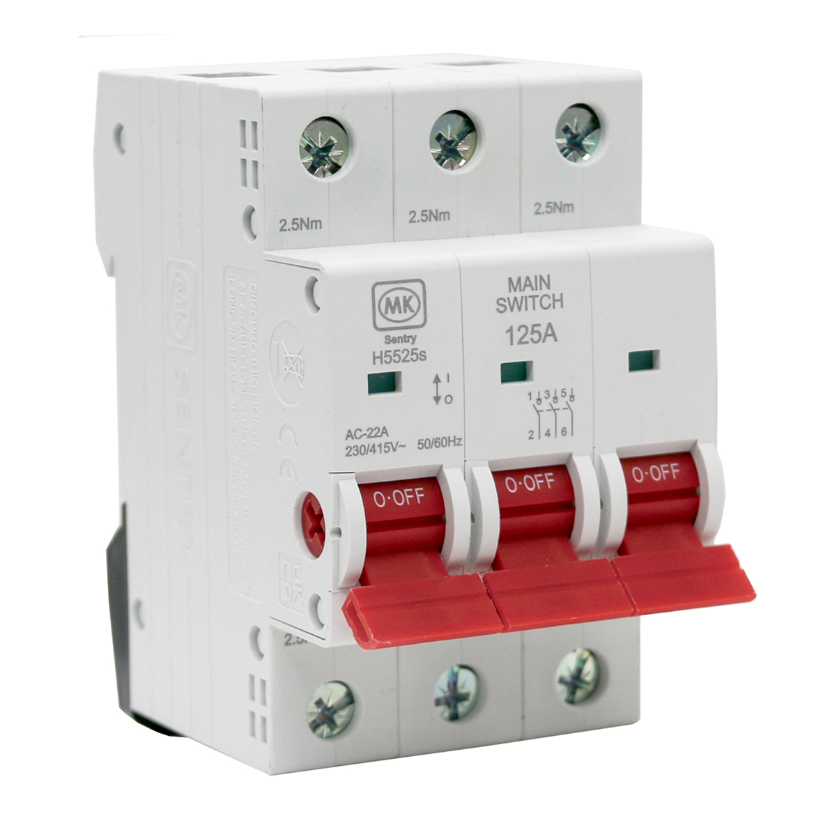 125A TP Switch Disconnector Isolator | MK CIRCUITPROTECTION