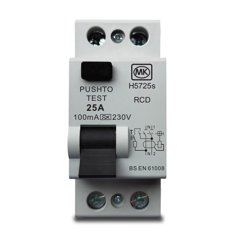 Bi-directional 25A 2Pole 2Module 100mA Type A RCD | MK CIRCUITPROTECTION