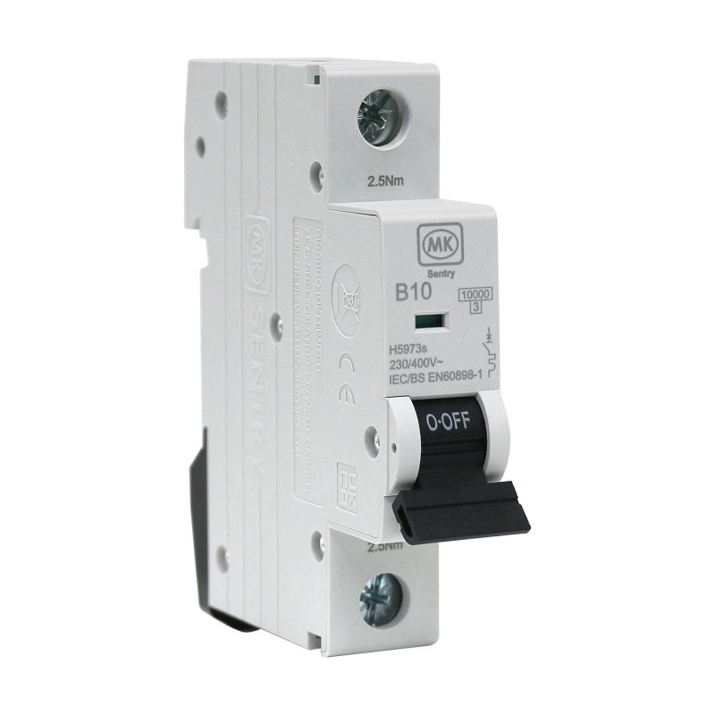 MCB 10A  SINGLE POLE B CURVE 10KA