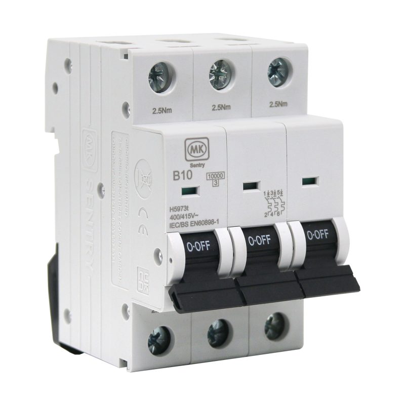 MCB 10A  3P B CURVE 10KA