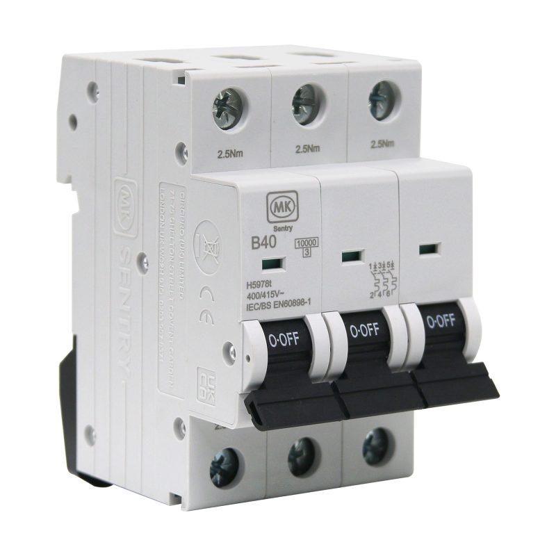 MCB 40A  3P B CURVE 10KA