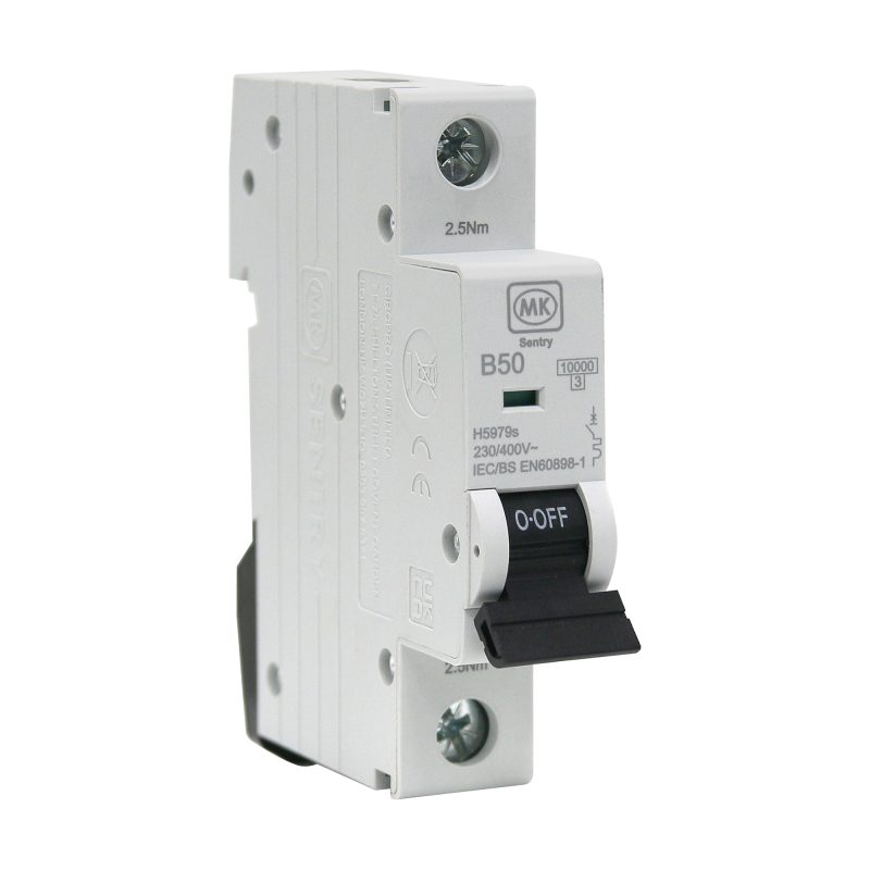 MCB 50A  SINGLE POLE B CURVE 10KA