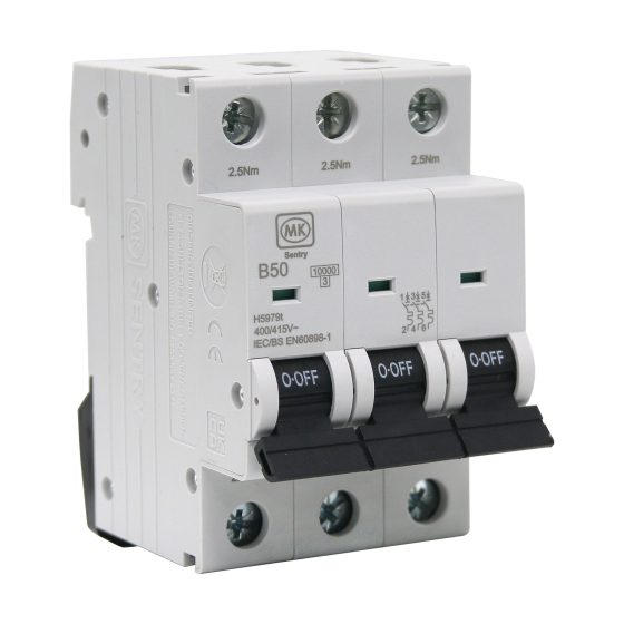 MCB 50A  3P B CURVE 10KA
