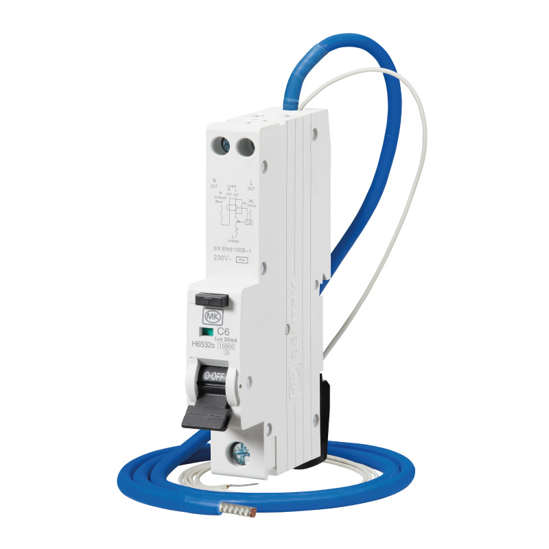 6A Single Module C Curve Type A 30mA 6kA RCBO Compact