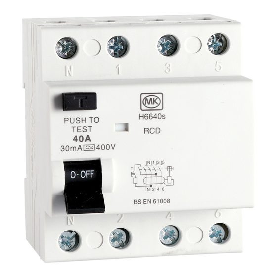 40A 4Module 30mA Type A RCD