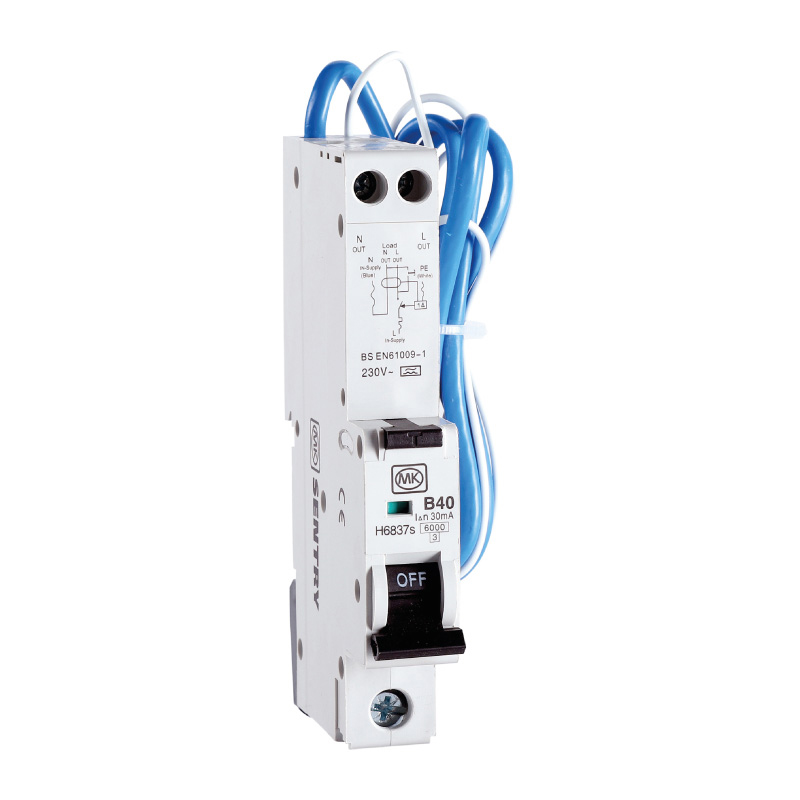 RCBO 40A 230V B CURVE 30MA TYPE A SINGLE MODULE 6KA