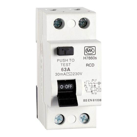 63A 2Module 30mA Type AC RCD