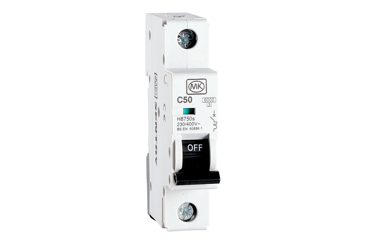 50A 1 POLE 6kA C CURVE MCB