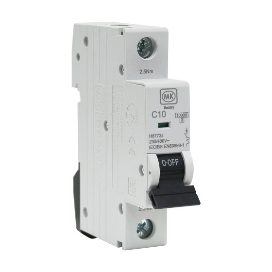 10A SINGLE POLE 10kA C CURVE MCB