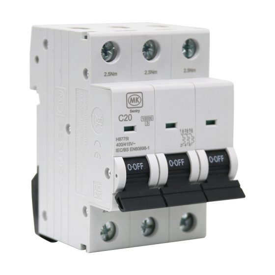 20A 3POLE 10kA C CURVE MCB