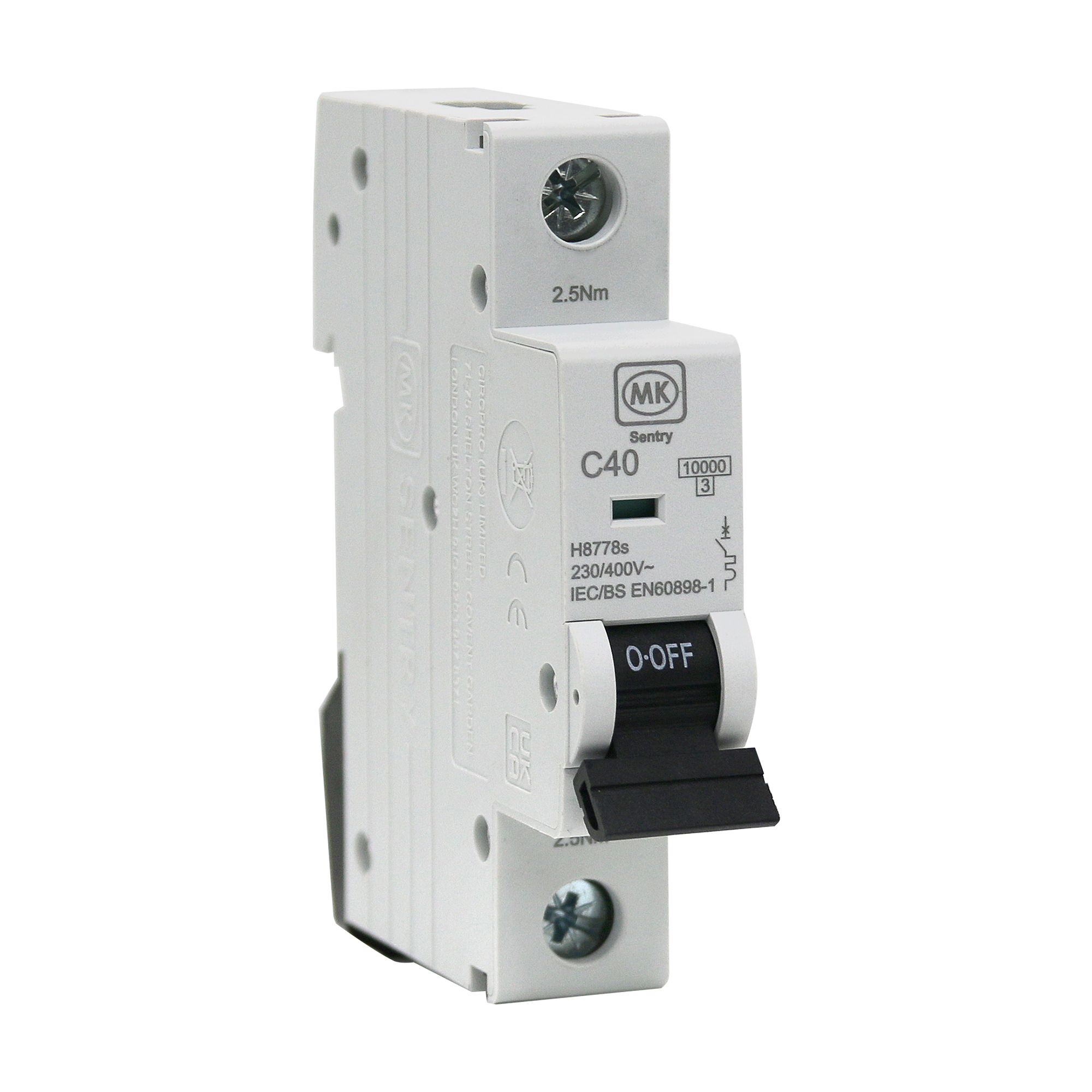 40A 1POLE 10kA C CURVE MCB
