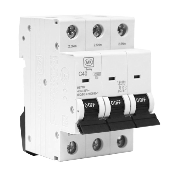 40A 3Pole 10kA C Curve MCB