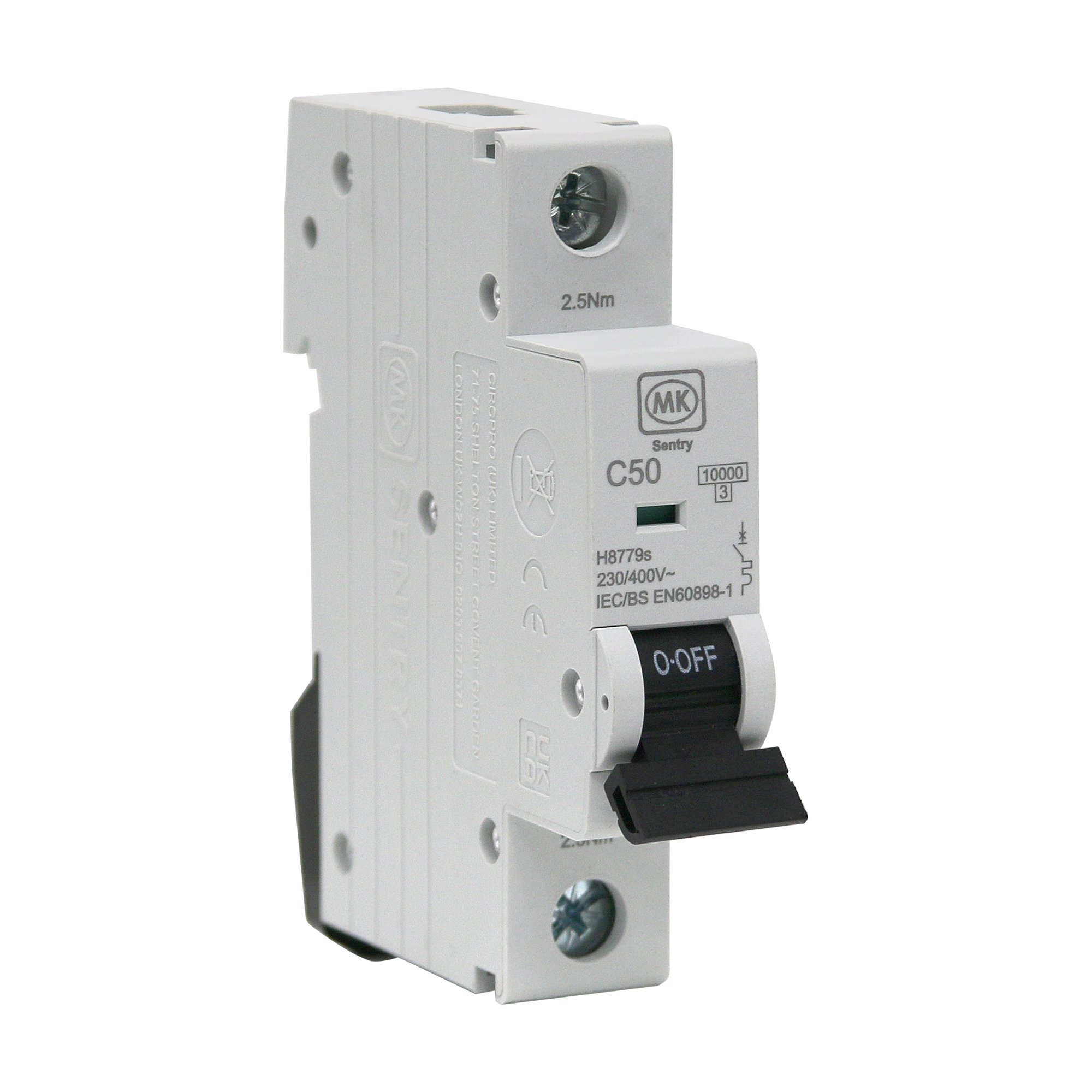50A 1POLE 10kA C CURVE MCB