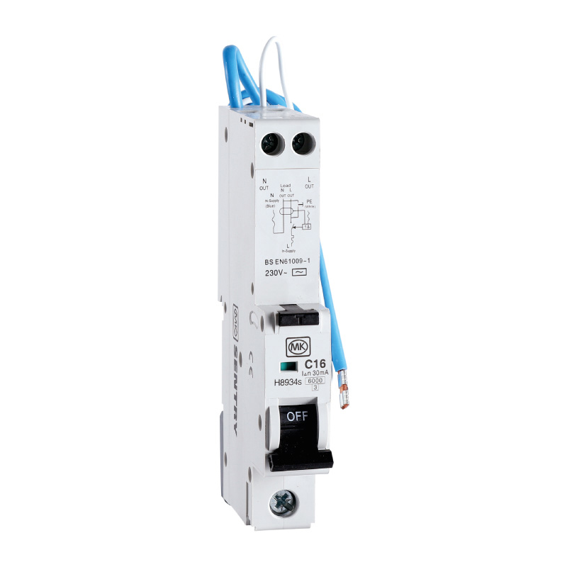 RCBO 16A 230V C CURVE 30MA TYPE AC SINGLE MODULE 6KA