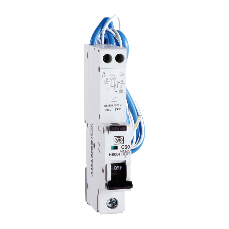 RCBO 50A 230V C CURVE 30MA TYPE AC SINGLE MODULE 6KA
