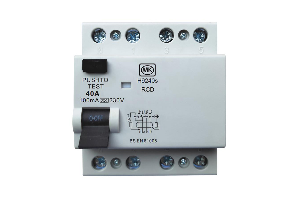 40A 4Module 100mA Type A RCD Bi-directional