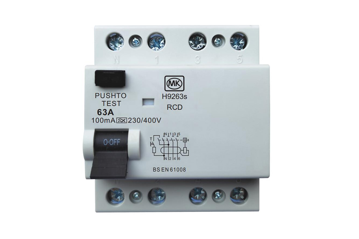 63A 4Module 100mA Type A RCD