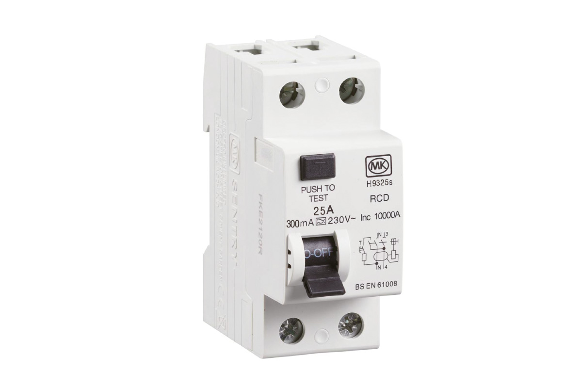 25A 2Module 2Pole 300mA Type A RCD Bi-directional