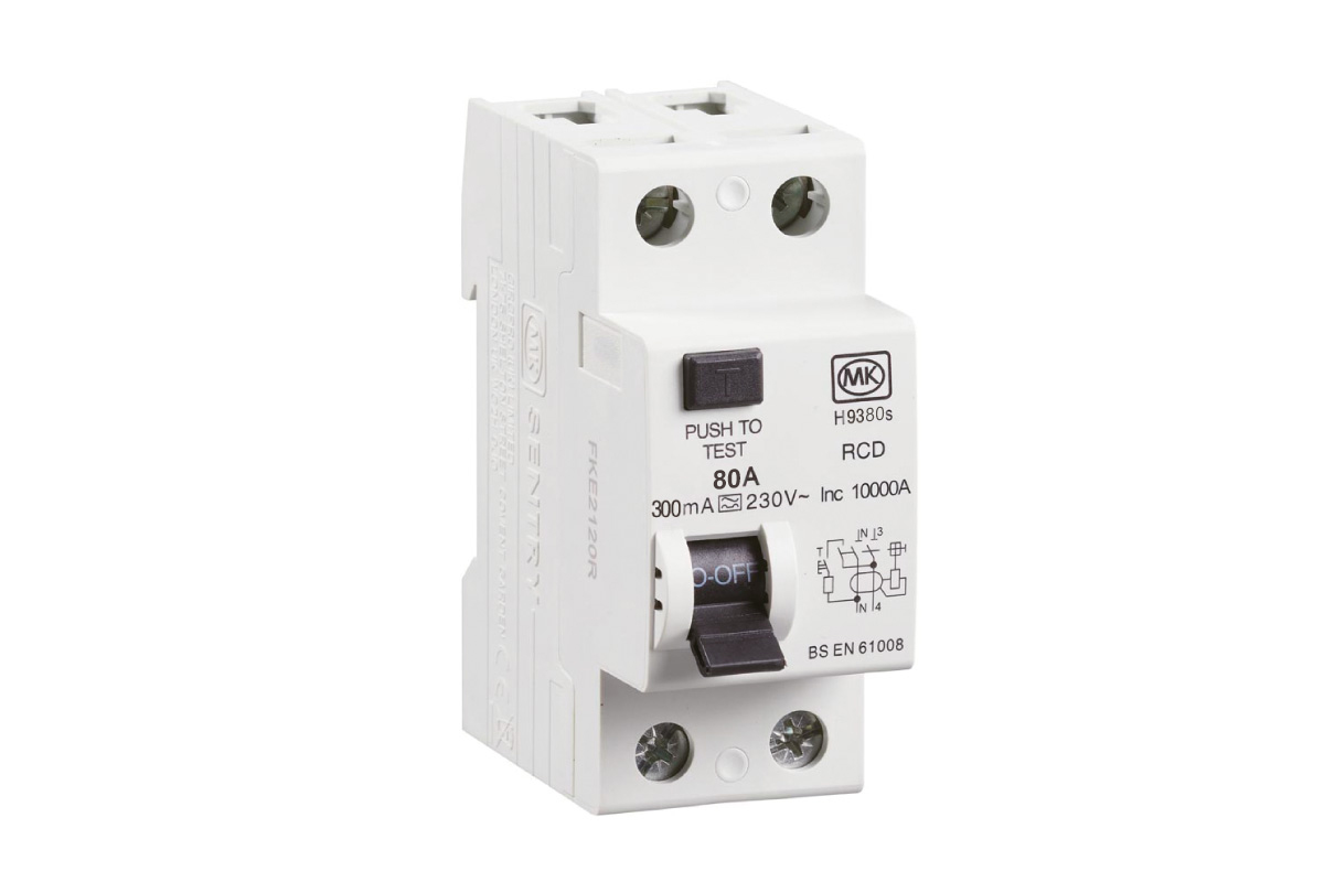 80A 2Module 2Pole 300mA Type A RCD Bi-directional