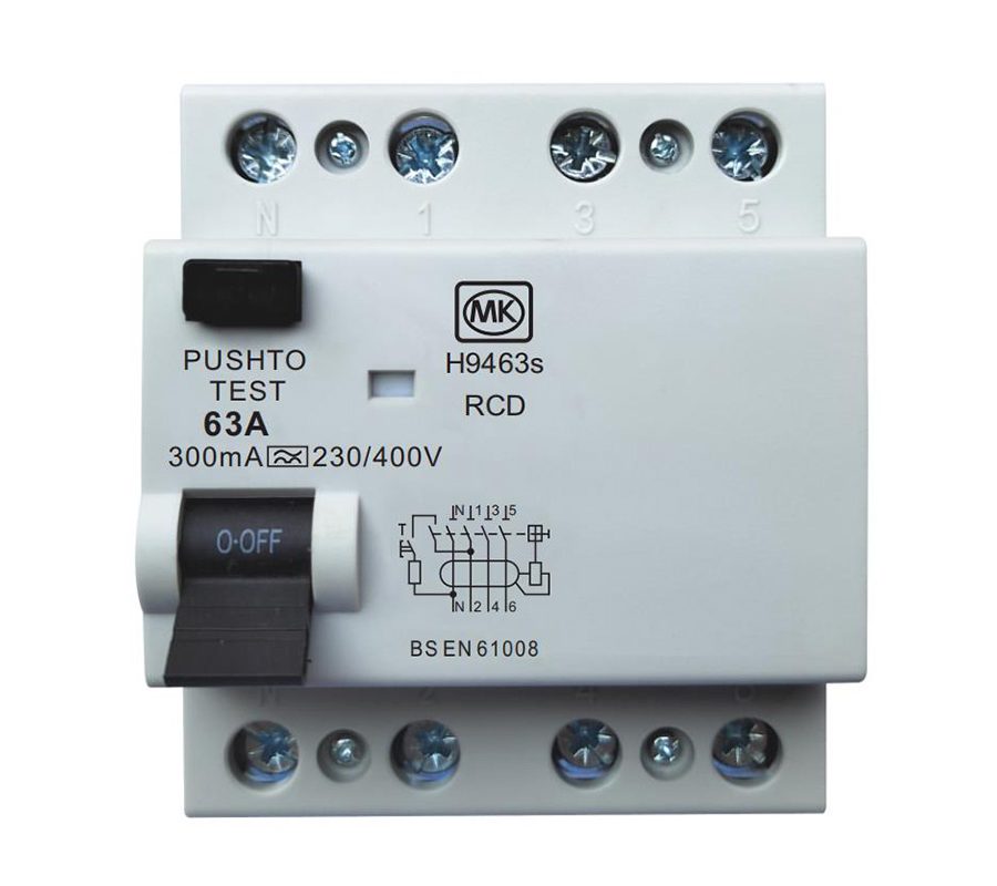 63A 2Module 2Pole 300mA Type A RCD Bi-directional