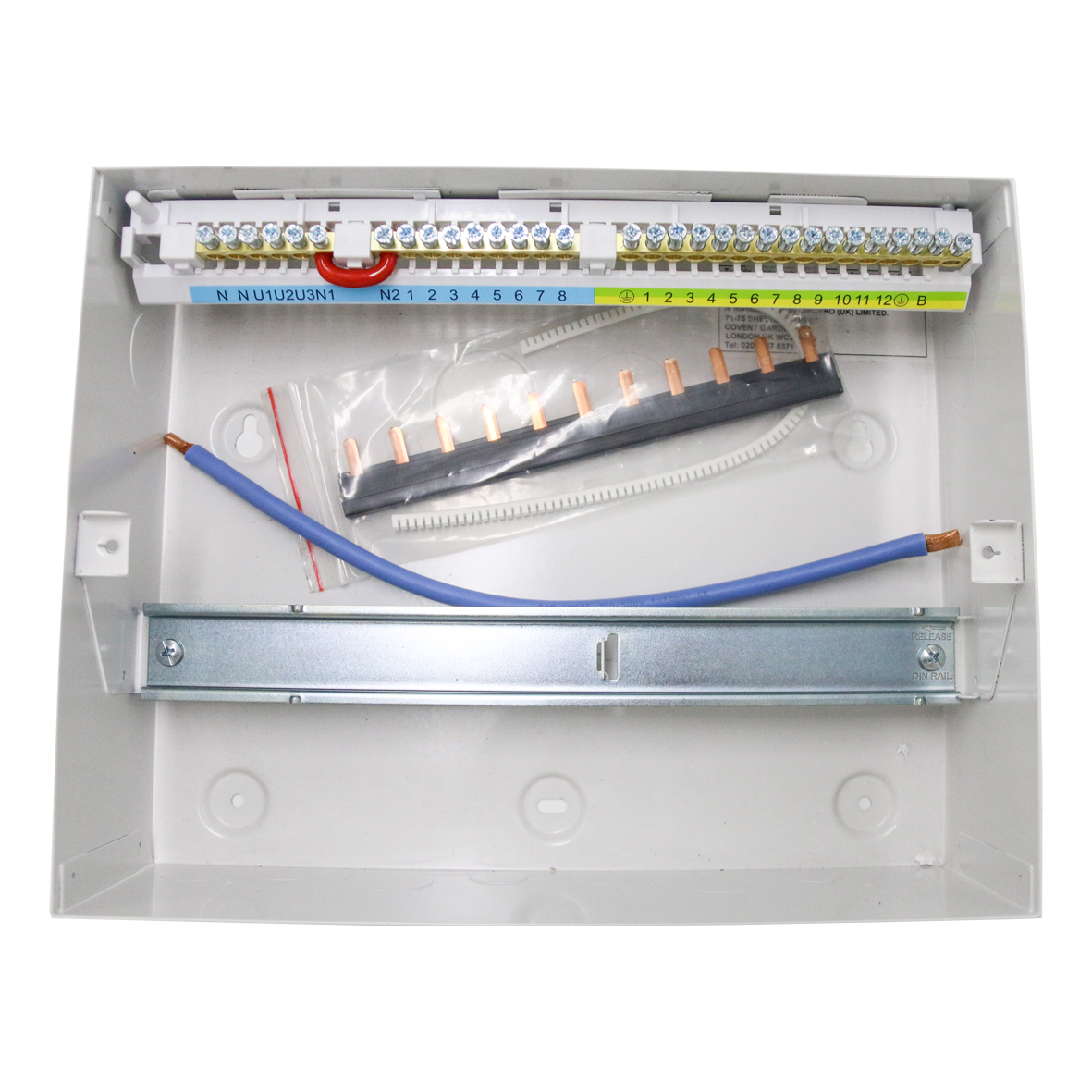 12 Way Metal Consumer Unit (No Incomers) - MK CIRCUITPROTECTION
