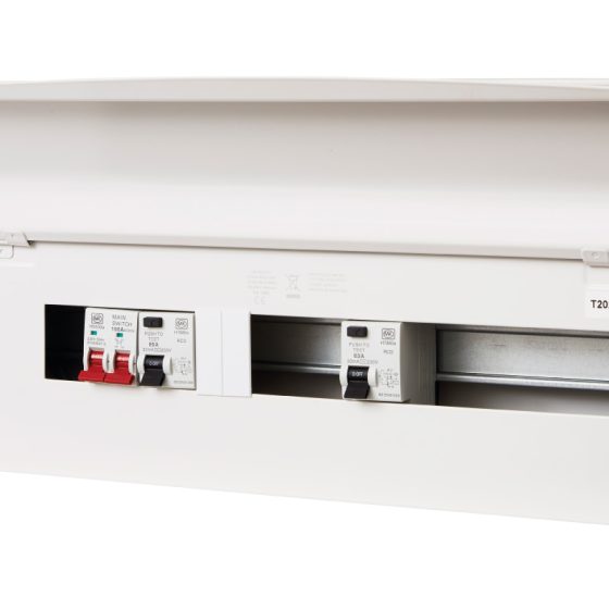 21 Way 100A Isolator Incomer Metal Clad Consumer Unit with 63A & 80A RCD