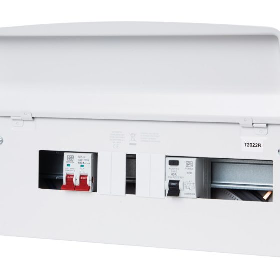 16 Way Metal Consumer Unit With 100A Switch And RCD 63A