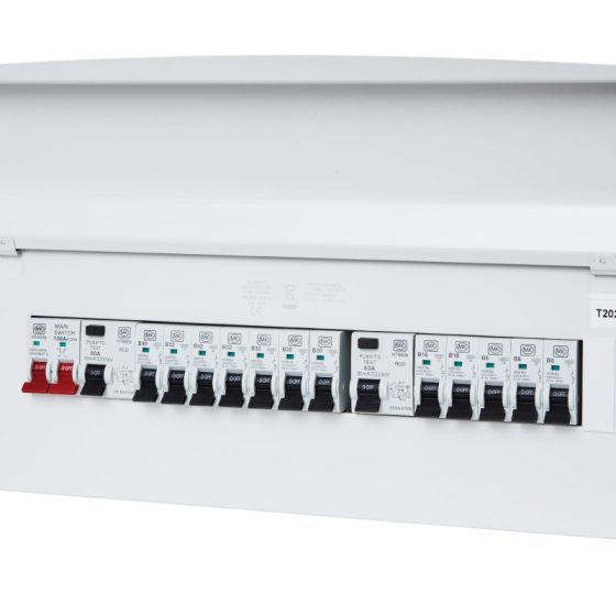 21 Way 100A Isolator Incomer Metal Clad Consumer Unit with 2x 80A RCD