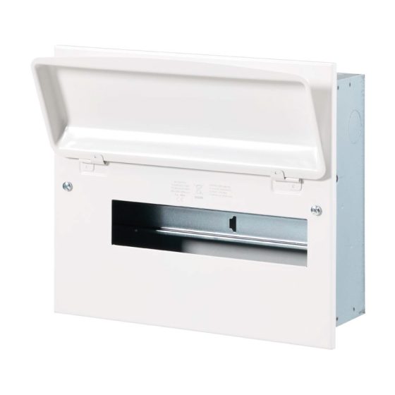 12 Way Recessed Metal Consumer Unit Without Incomer