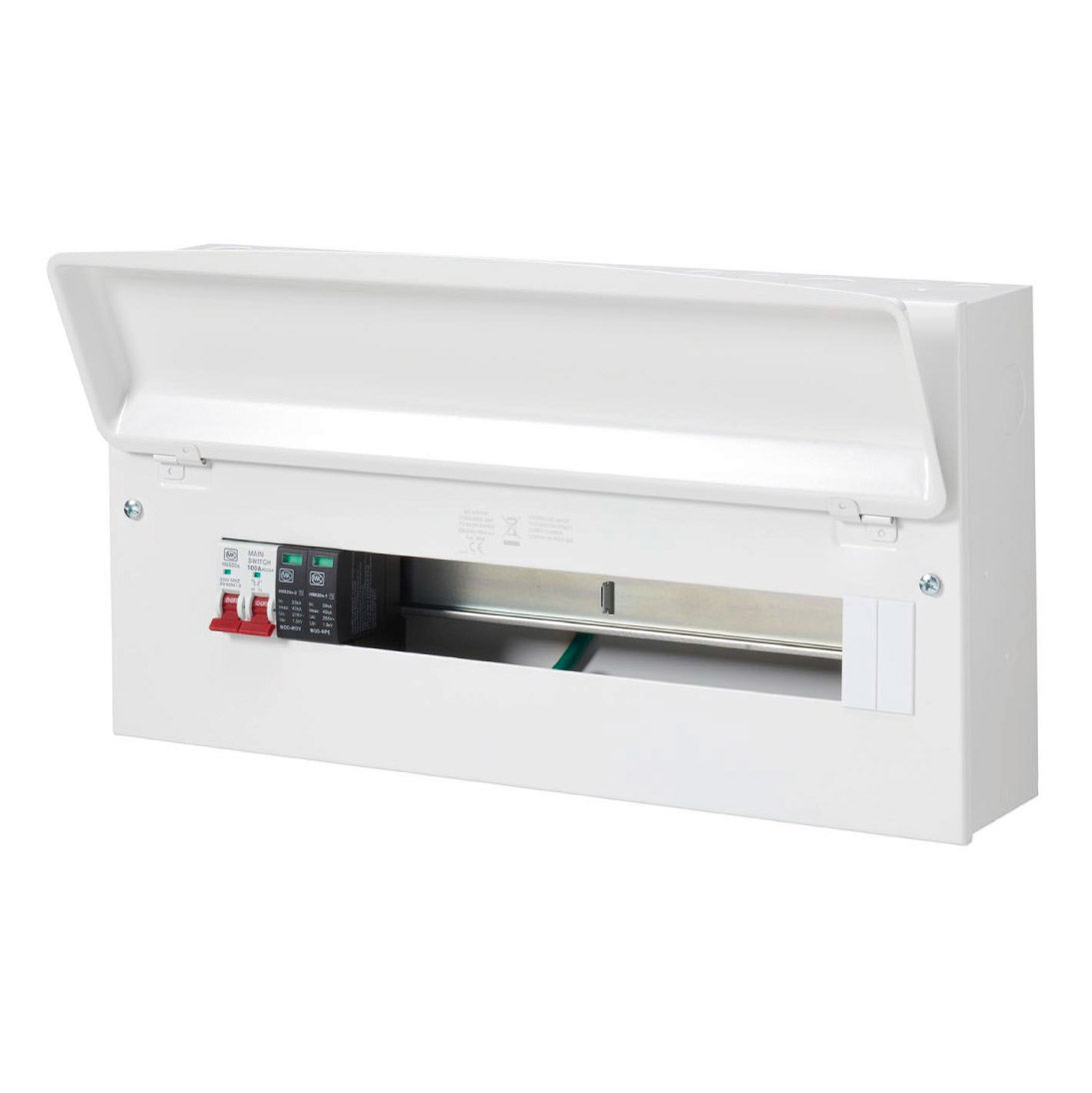 21 Way Metal Clad Consumer Unit With 100A Switch