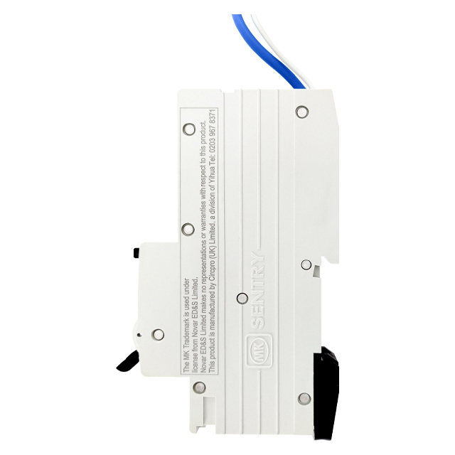 RCBO 6A 230V B CURVE 30MA TYPE A SINGLE MODULE 6KA - MK CIRCUITPROTECTION